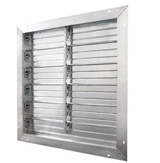 J & D Aluminum Exhaust Shutter 36 Inch VRSG36A-CP