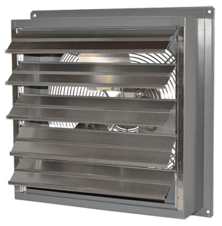 SD Exhaust Fan w/ Shutters Variable Speed 24 inch 5050 CFM Direct Drive SD24-GVD