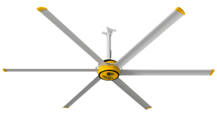 Big Ass Fans 10 foot HVLS Ceiling Fan w/ Controller 3025 sq. ft. Coverage F-ES2-1001S34