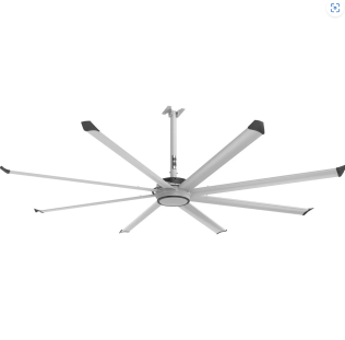 Big Ass Fans Essence 10 foot HVLS Ceiling Fan Kit w/ White Trim 2500 Sq. Ft. Coverage F-ES2-1001A385Q103V46