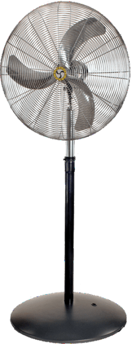 Airmaster Industrial Ultra-Quiet Oscillating Pedestal Fan 3 Speed 24 inch 5387 CFM 20885