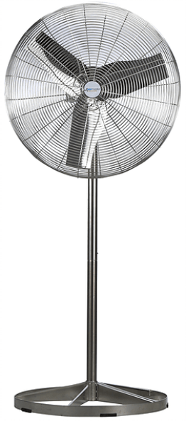 Airmaster Washdown Duty Pedestal Circulator Fan 24 Inch 5220 CFM Stainless Steel 70836