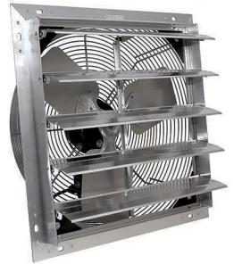 Shutter Exhaust Fan w/ Cord & Plug 24 inch 4874 CFM 3 Speed Direct Drive 101305
