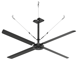 Hunter ECO HVLS Ceiling Fan 12 foot 3600 Sq Ft Coverage 220 Volt 72286