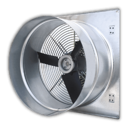 Tube Fan 24" 6400 CFM Direct Drive, 4 Blade-Poly Prop VTGW24P64A-3