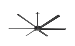 Big Ass Fans E-Series 10 foot HVLS Ceiling Fan Kit, Stealth Black, 3025 Sq. Ft. Coverage - F-ES2-1001A731C716S34