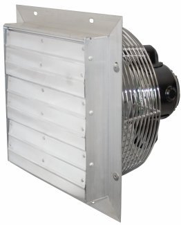 VES Shutter Exhaust Fan w/ Cord 16 inch 1438 CFM Variable Speed Direct Drive VES161C