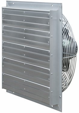 VES Shutter Exhaust Fan w/ Cord 20 inch 1644 CFM Variable Speed Direct Drive VES201C