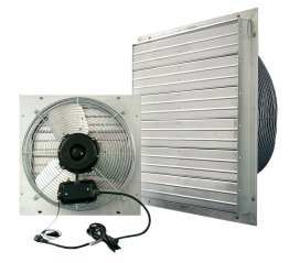 VPES Outdoor Rated Shutter Exhaust Fan w/ Cord 24 inch 5850 CFM 2 Speed VPES24