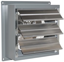 SD Exhaust Fan w/ Shutters 12 inch Variable Speed 1650 CFM Direct Drive S12-EVD