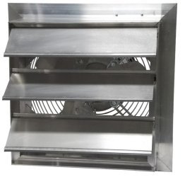AX Explosion Proof Aluminum Wall Exhaust Fan w/ Shutters 16 inch 2580 CFM 3 Phase AX16-4M