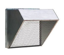 48 inch Galvanized Weather Hood w/ Birdscreen RH48