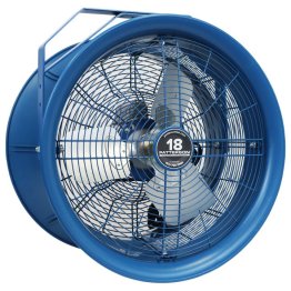 Patterson High Velocity Industrial Barrel Fan 18 Inch 3800 CFM 277V 1 Phase (choose mount) H18C