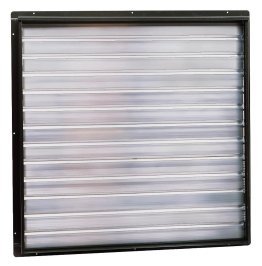 Triangle Wall Mounted Intake Gravity Damper Shutter 34 inch w/ Pull Chain RIWS30