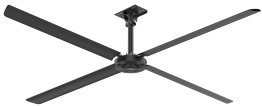 Hunter XP 12 foot HVLS Ceiling Fan 1w/ Remote 3600 Sq Ft Coverage 120 Volt 72290