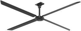 Hunter XP 14 foot HVLS Ceiling Fan w/ Remote 4900 Sq Ft Coverage 120 Volt 72289