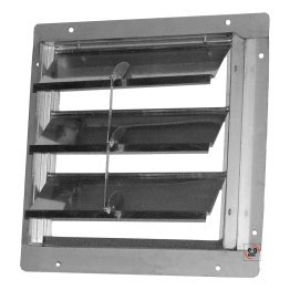 Stainless Steel Corrosion Resistant 12 inch Wall Shutter 304SS12