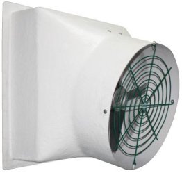Tornado Fiberglass Exhaust Fan No Cone w/ Aluminum Shutters & Gold Star Motor 36 inch 8554 CFM Direct Drive VFA36N3-GS