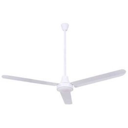 Commercial 56 inch White Reversible Ceiling Fan w/ 36" Downrod DC Motor 5 Speed CP56D1136N