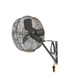 Aireye Black Directional Wall Mount Fan 30 inch w/ 18 ft Cord Variable Speed F-AE1-3001A750C716L13S34