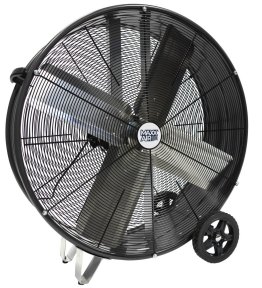 Maxx Air Pro Portable Barrel Fan 30 inch 2 Speed 5000 CFM Direct Drive BF30DDBLKPRO