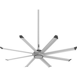 Big Ass Fans Essence 8 foot HVLS Ceiling Fan Kit w/ Black Trim 1600 Sq. Ft. Coverage F-ES2-0801A384Q141V46