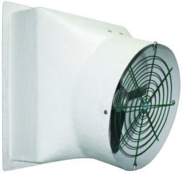 Tornado Fiberglass Exhaust Fan w/ Cone & Aluminum Shutters and Gold Star Motor 24 inch 6437 CFM Direct Drive VFA24PC-GS