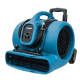 XPower Air Mover w/ Telescopic Handle, Wheels & Carpet Clamp 3 Speed 2800 CFM P-630HC