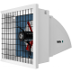 System 1 Shutter Panel Fan w/ Hood & Wireguard 16 inch 2312 CFM Variable Speed 120V S1164E1Q