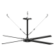 Hunter ECO HVLS Ceiling Fan 14 foot 4900 Sq Ft Coverage 220 Volt 72285