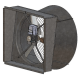 V-Fan Galvanized Slant Wall Exhaust Fan w/ Cone 36 inch Variable Speed 11830 CFM 230 Volt 3 Phase 936260-3