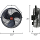 OSPREY - Outdoor Rated Air Circulator 18 inch 5900 CFM 115V 3 Speed ORB-18