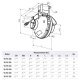 VK Dryer Vent Booster Fan 4 inch 162 CFM VK 100 PS