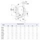 VK Centrifugal Duct Inline Fan 12 3/8 inch 871 CFM VK 315
