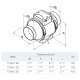 TT Silent Mixed-Flow 2 Speed Turbo Duct Inline Fan 5 inch 200 CFM TT SILENT 125