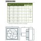AX Explosion Proof Aluminum Wall Exhaust Fan w/ Shutters 20 inch 3640 CFM AX20-4