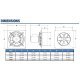 Stainless Steel Panel Exhaust Fan 24 inch 5200 CFM Direct Drive TF24