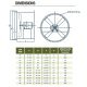 DDA Tube Axial Fan 24 inch 4990 CFM Direct Drive DDA24T10050C