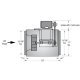 Square Inline Duct Fan 10 inch 1356 CFM Belt Drive SQB10PH1S