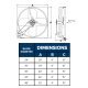 Triangle Whole House Fan 30 inch 2 Speed 1500 Sq. Ft. Max Belt Drive CC3023