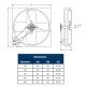 RV Panel Supply Fan 115 Volt 30 inch 9500 CFM Belt Drive RV3013-V