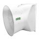 Tornado Fiberglass Exhaust Fan w/ Cone & Aluminum Shutters 50 inch 18170 CFM 3 Phase Belt Drive VFA50GC3