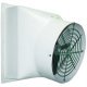 Tornado Fiberglass Exhaust Fan w/ Cone & Aluminum Shutters 50 inch 18170 CFM 3 Phase Belt Drive VFA50GC3