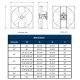 VI Cabinet Exhaust Fan 48 inch 28800 CFM 230/460 Volt Belt Drive 3 Phase VI4819-X
