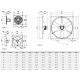 Non-Corrosive Panel Exhaust Fan 12 inch 1440 CFM 3 Phase 240V/460V Direct Drive V4D30K1M71100