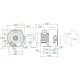 Atlantic Blowers Two Stage Regenerative Blower 1.25 inch 58 CFM 1 Phase AB-102/1