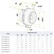 VKM Antiradon Centrifugal Duct Inline Fan 8 inch 541 CFM w/ Power Cord VKM-AR-200