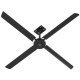 Hunter XP 10 foot HVLS Ceiling Fan w/ Remote 2500 Sq Ft Coverage 120 Volt 72291