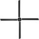 Hunter XP 12 foot HVLS Ceiling Fan 1w/ Remote 3600 Sq Ft Coverage 120 Volt  72290