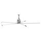 SkyBlade Shop Prop 12 foot HVLS Ceiling Fan w/ Remote 11304 Sq Ft Coverage 3 Phase 230 Volt SP-1236-523-3